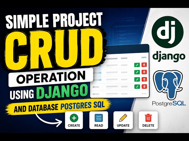 Simple project CRUD operation using Django and database postgres sql