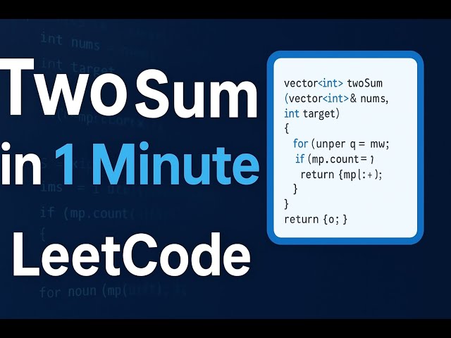 ⚡ Two Sum LeetCode Solution in 3 Minute | HashMap Approach 💻 #CodingShorts #leetcode