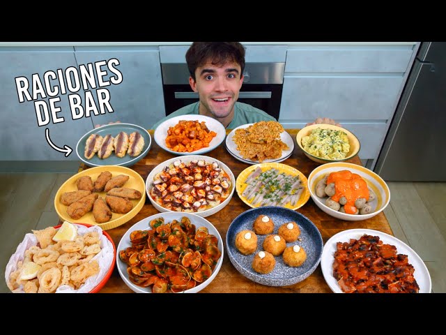I make 12 classic Spanish bar portions