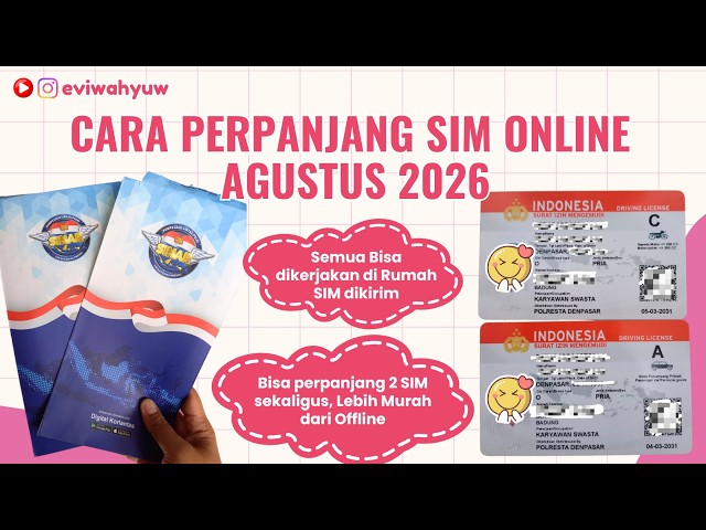 CARA PERPANJANG SIM A DAN C ONLINE TERBARU 2026 TANPA DATANG LAMA KE SATPAS | DIGITAL KORLANTAS