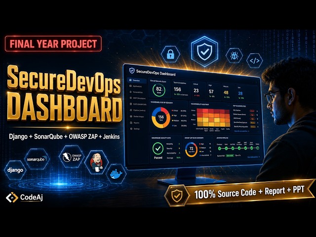 SecureDevOps Dashboard Django DevSecOps Final Year Project SonarQube + OWASP ZAP + Jenkins + Docker
