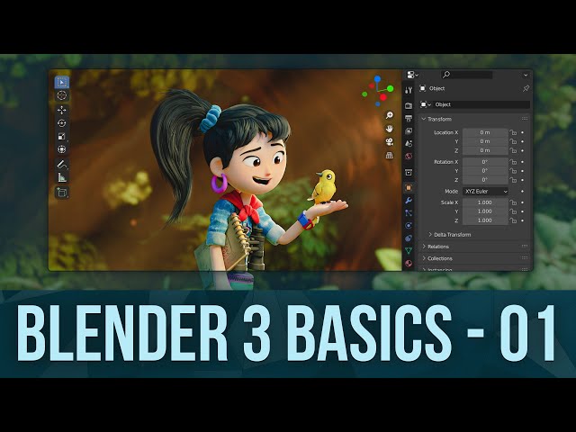 BLENDER BASICS 1: Intro to Blender 3.0 and CG Cookie