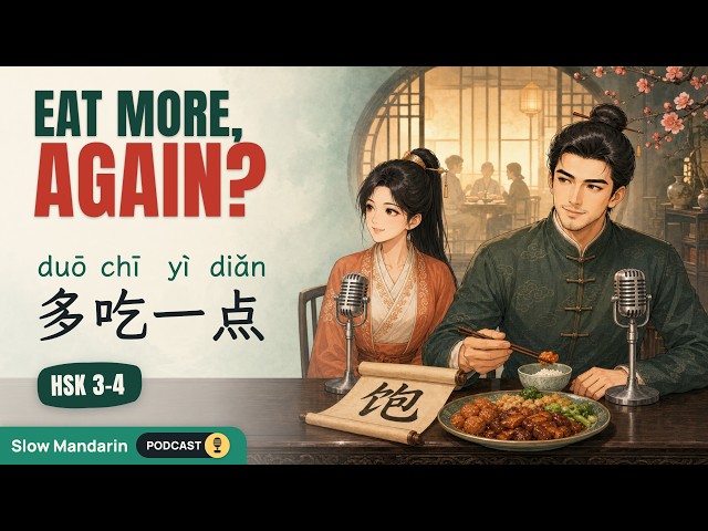 What Happens at a Chinese Family Dinner (HSK 3-4) | Slow Mandarin Podcast | 家庭聚餐