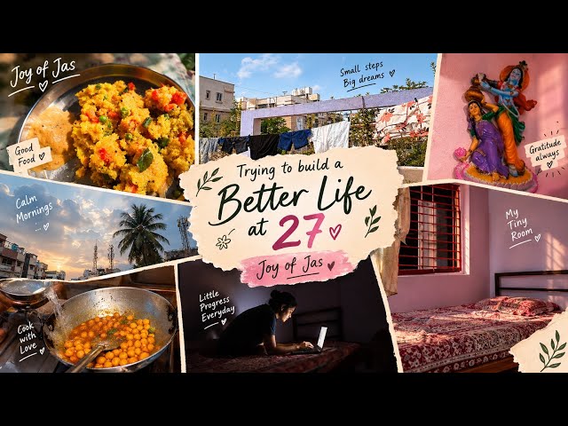 Creating a happy life alone | What life is really like in my tiny room | Day 2/100 🇮🇳 #vlog 