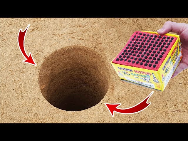 EXPERIMENT Firecracker MISSILE BATTERY UNDERGROUND explosion