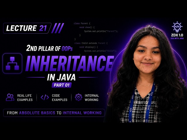 Inheritance in Java 🔥 | 2nd Pillar of OOPs | Introduction & Basics | OOPs Lecture 12 | ZDX 1.0