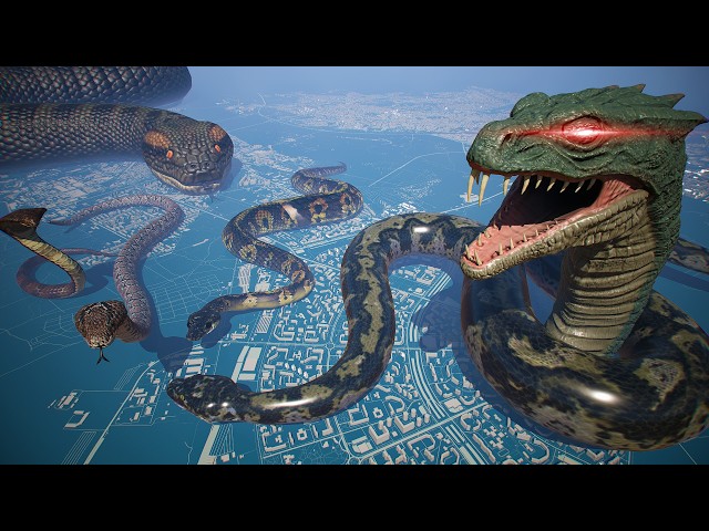 Giant Snake Size Comparison – Basilisk Vs Jormungandr 3D