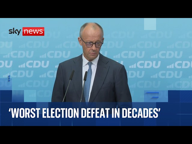 'Deeply shocked': Merz says far-right AfD state win will have international impact