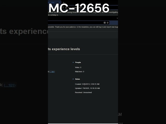 Minecraft 26 has bUgs??? #minecraft #minecraftbug #shorts