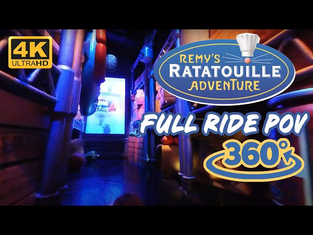 Remy’s Ratatouille Adventure - FULL Ride POV in 360° [4K] - EPCOT in Walt Disney World
