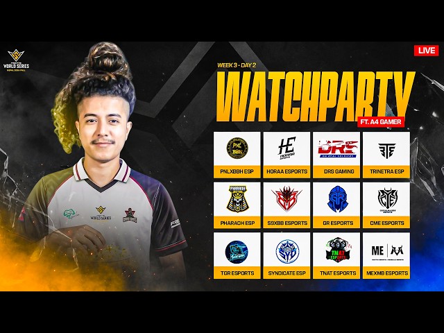 [ WATCHPARTY ] FFWS FALL 2026 NEPAL WEEK 3 DAY 2 || FT A4 GAMER