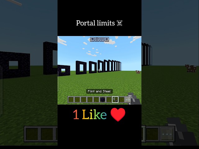 How many portals are survived?#minecraft #herobrine #bones #shorts