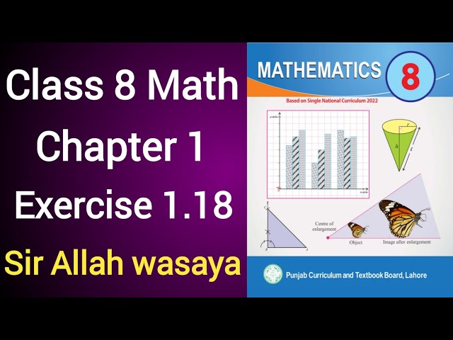 Class 8 Math New Book Chapter 1 Exercise 1.18 | Class 8 Math New Book Unit 1 Exercise 1.18