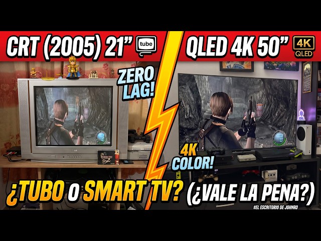 PS2 en CRT vs Smart TV 4K: ¿Realmente la TV de TUBO se ve MEJOR? (Prueba en 4 Pantallas)