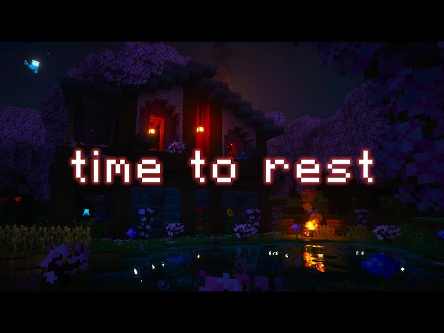 you can finally relax... (minecraft music w/ rain, water)