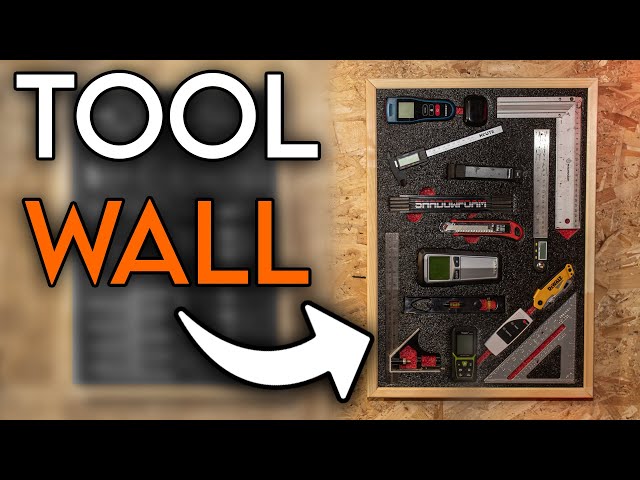 Never Lose a Tool Again – Shadow Foam Workshop Wall