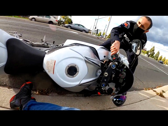 BIKER GETS THROWN OFF MOTORCYCLE FOR NO REASON | BIKERS vs COPS 2026