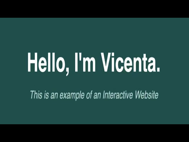 A Simple Interactive Html & CSS Website