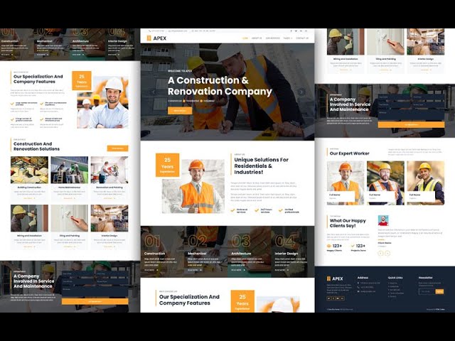 project Responsive apex Website Design Using HTML CSS And JavaScript