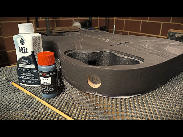Röö guitars #005 part 27 - Black stain