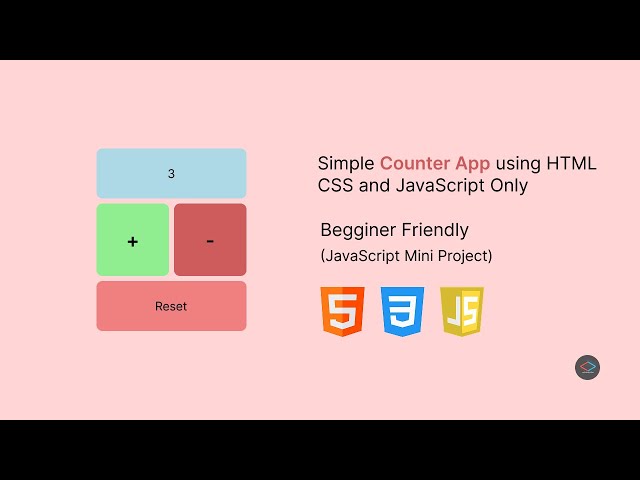 How to Create a Counter App using HTML, CSS, and JavaScript