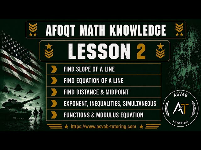 AFOQT Math Knowledge | Lesson #2 | Air Force Officer Candidate Test