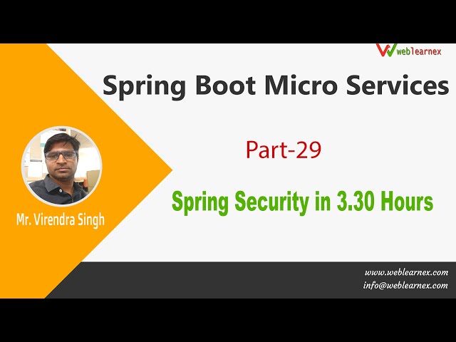 Full Spring Security Tutorial |Full  Spring Boot Security Tutorials | 29