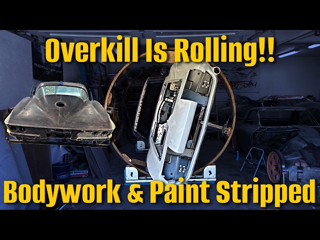 Overkill Is On A Roll!! Bodywork Update On My Old 67 Corvette RS Chassis Restomod Project.