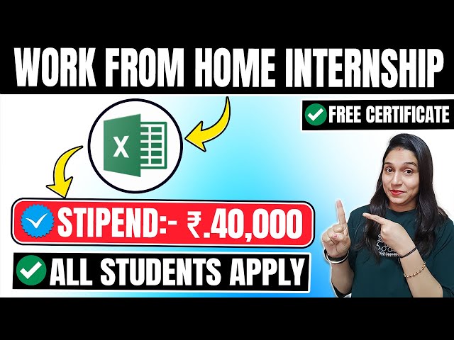 Work From Home Internship🔥| Data Analyst Internship🔥| Part Time Internship
