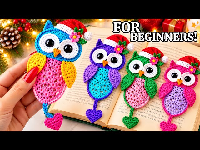 HOW TO CROCHET A BEST-Selling Cute Owl Bookmark For Beginners! 😱🧶