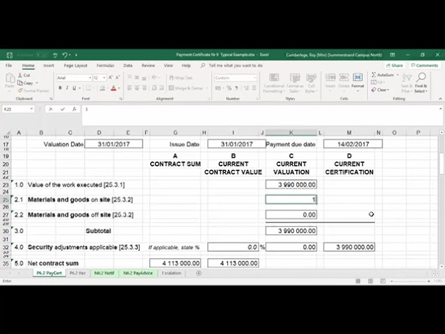 Lecture   Payment Certificate   Typical Example Part1
