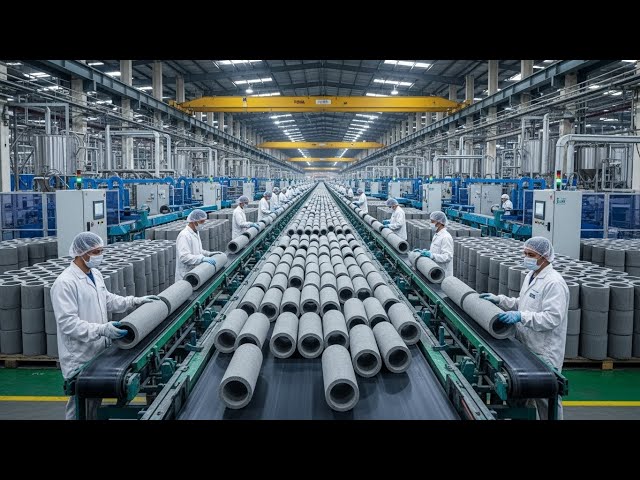 Inside Concrete Pipe Factory Process... SHOCKING!