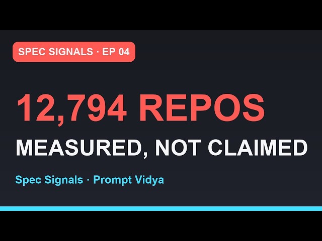 Spec Signals: 12,794 Repos Measured — Agent Adoption, and the Files Teams Keep Editing | Ep 04