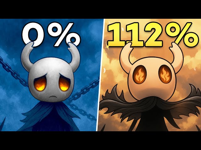 I have 112% completion in Hollow Knight (ALL Achievements)