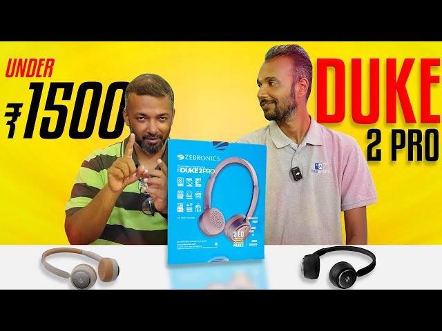 Zebronics Duke 2 Pro for ₹1,499 – Light & Perfect for Podcasts & Movies!