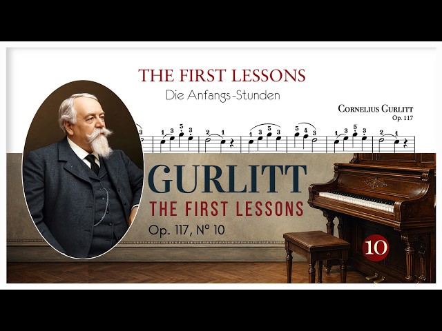 🎹 The First Piano Lessons Op. 117, N.10 – Cornelius Gurlitt | Beginner Piano Tutorial