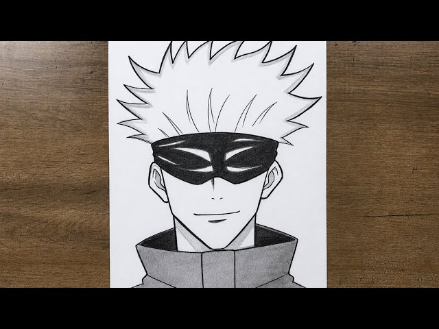 How to Draw Gojo Satoru Step by Step | Jujutsu Kaisen