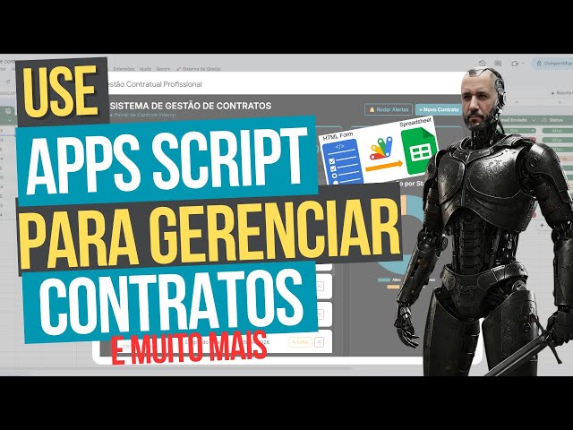 🟢🛑Como Criar um Dashboard Profissional de Gestão de Contratos no Google Sheets com IA e Apps Script