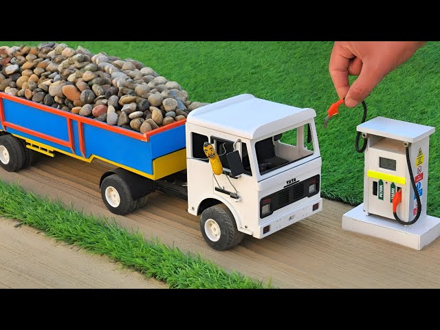 DIY Mini Bridge Construction | Mini Tractor & Truck Bridge Making | Creative Toy Bridge Project