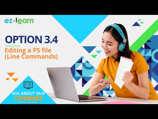 TSO ISPF - Option 3.4 - Editing a PS file (Line Commands)