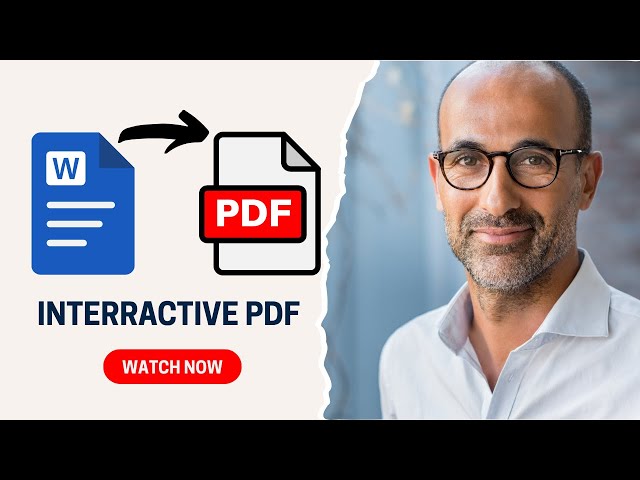 How to Create Interactive PDF from Word (with Bookmarks & TOC) - Microsoft Word Tutorial
