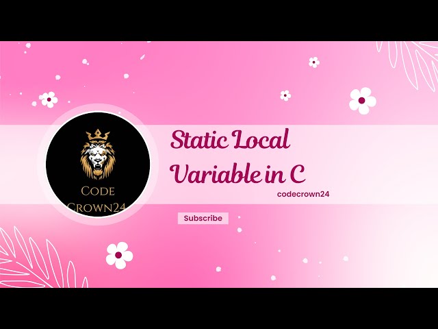 "Static Local Variable in C | Value Retention Across Function Calls"