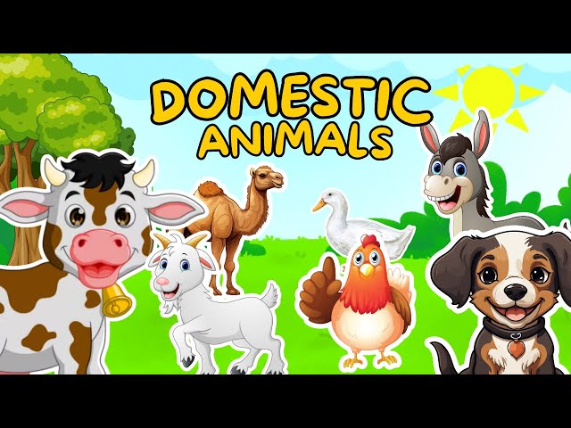 🐄🐕 Domestic Animals and Their Uses | What Animals Give Us? | Toddlers Education | Farm Animals