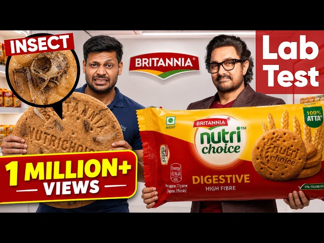 Britannia NutriChoice Lab Test 😱 “0% Maida”… But 100% INSECTS?! 🪲🔬