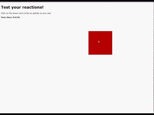 Test you Reactions! A simple JavaScript Game