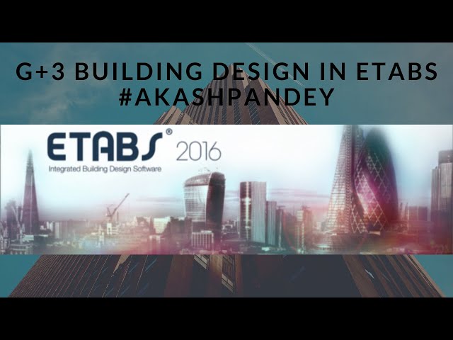 G+3 Building Design in ETABS #Akashpandey