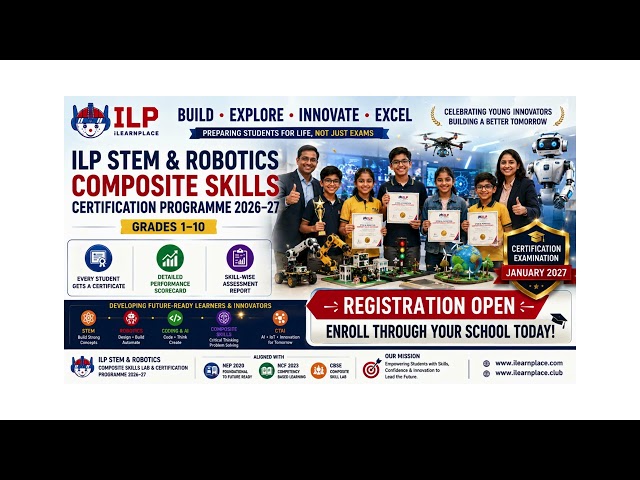 ILP STEM & Robotics Composite Skills Lab & Certification Programme 2026–27 | Grades 1–10