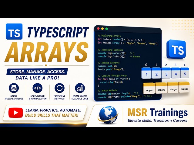 Typescript Arrays Session 5 - 🚀 Master Playwright with Typescript