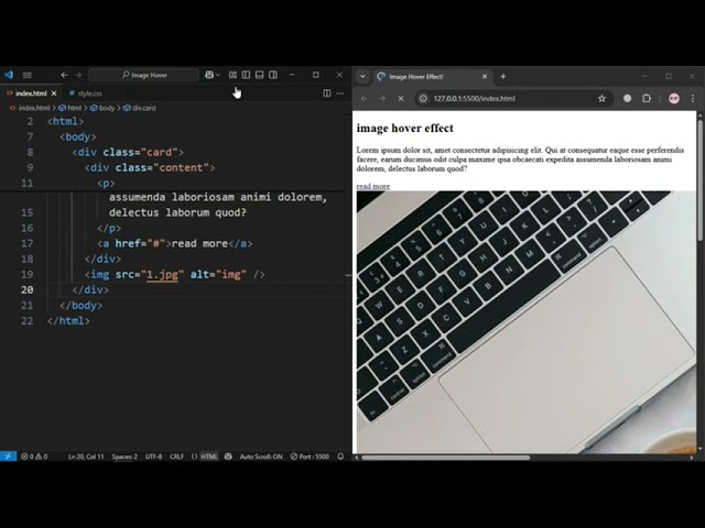 Modern Image Hover Techniques | Css & Html