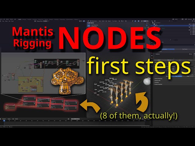First Steps with MANTIS RIGGING NODES for Blender
